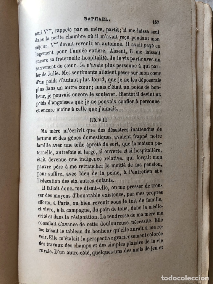 Libros antiguos: Antiguo libro en franc&eacute;s RAPHA&Euml;L FINALES S.XIX - Foto 4