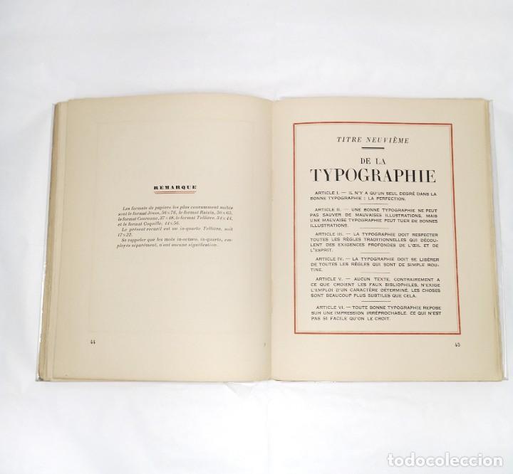 Libros antiguos: Code de la bibliophilie moderne - Foto 3