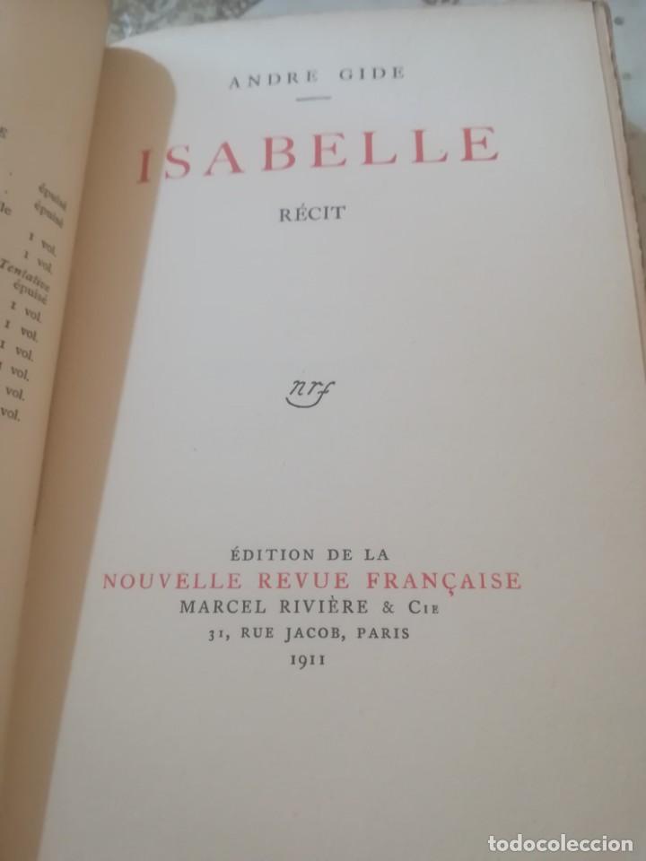 Libros antiguos: Isabelle - Andr&eacute; Gide - 1911 - Foto 4