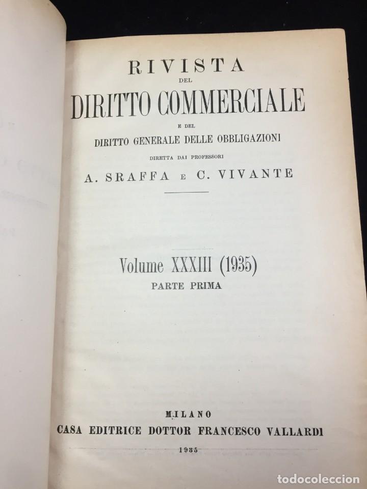 rivista del diritto commerciale e del diritto g - Buy Other antique books  in different languages on todocoleccion