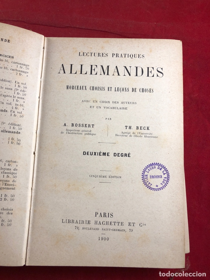 Libros antiguos: Lectures practiques Allemandes - Foto 2