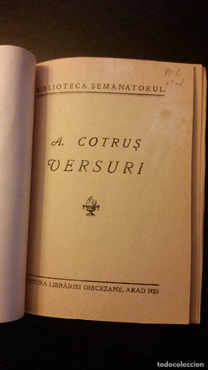 Libros antiguos: 1925 - ARON COTRUS - VERSURI - Foto 2