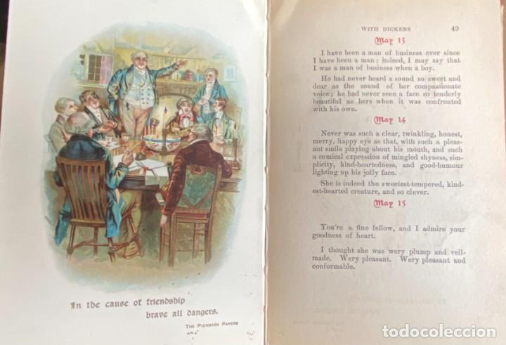 Libros antiguos: Through the Year with Dickens. - Foto 3