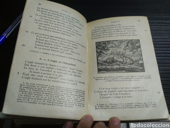 Libros antiguos: Fables. La Fontaine. 1929 - Foto 7
