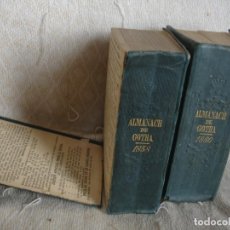 Libros antiguos: ALMANACH DE GOTHA. ANNUAAIRE DIPLOMATIQUE ET STATISQUE POUR L’ANNE 1858 Y 1860