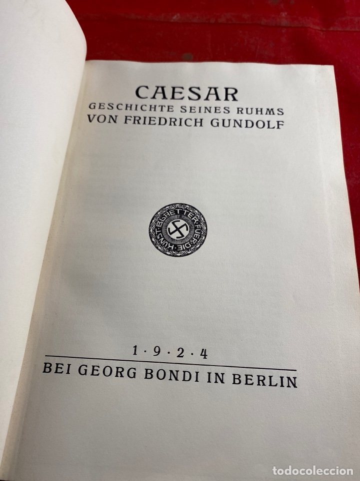 Libros antiguos: CAESAR VON FRIEDRICH GUNDOLF - Foto 2