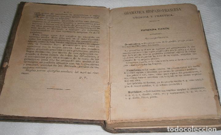 Libros antiguos: gramatica hispano-francesa Teorica y practica - Foto 1