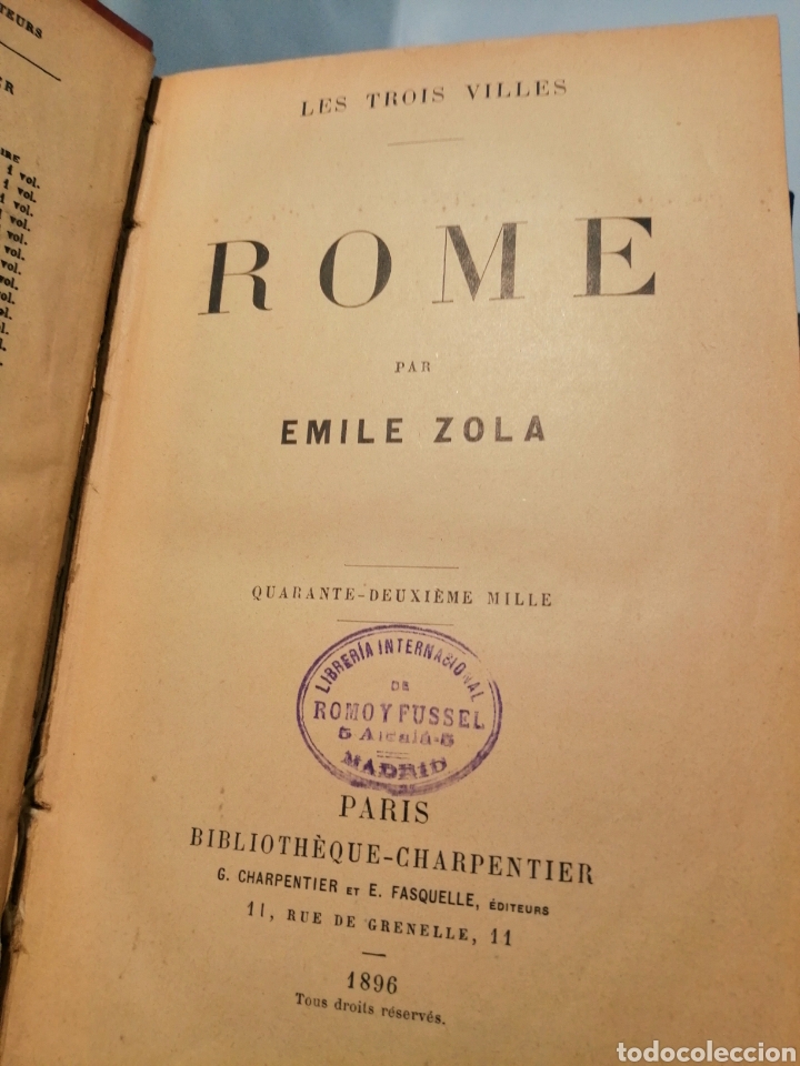 Libros antiguos: ROME (&Eacute;DITION 1896) - Foto 4