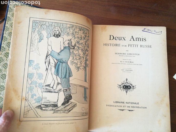 Libros antiguos: DEUX AMIS - Foto 3