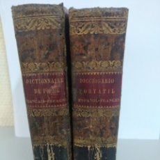 Libros antiguos: NUEVO DICCIONARIO PORTATIL ESPAÑOL FRANCES NUÑEZ DE TABOADA 1825. 2 TOMOS. F. DENNÉ