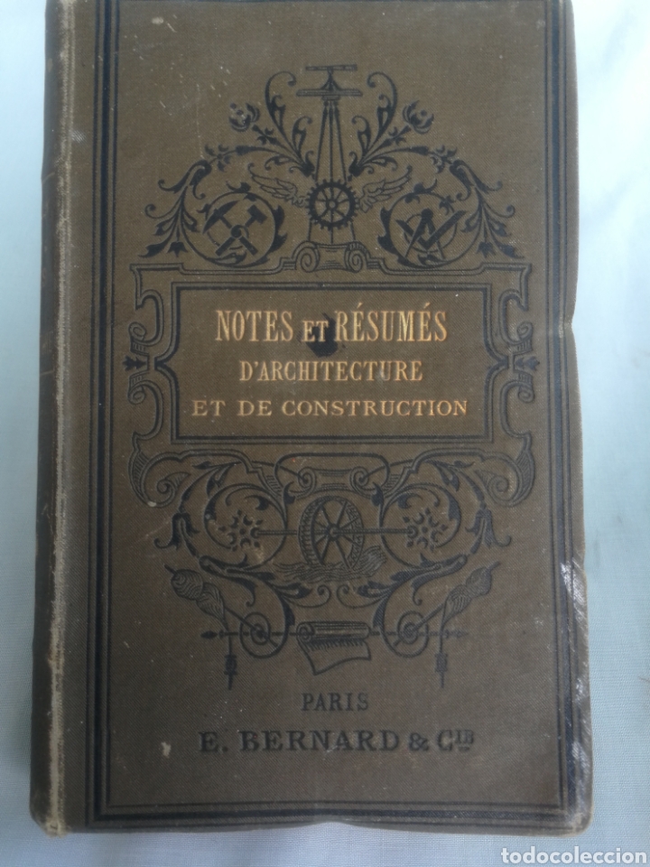 Libros antiguos: NOTES ET RESUMES DARCHITECTURE ET DE CONSTRUCTION - Foto 1
