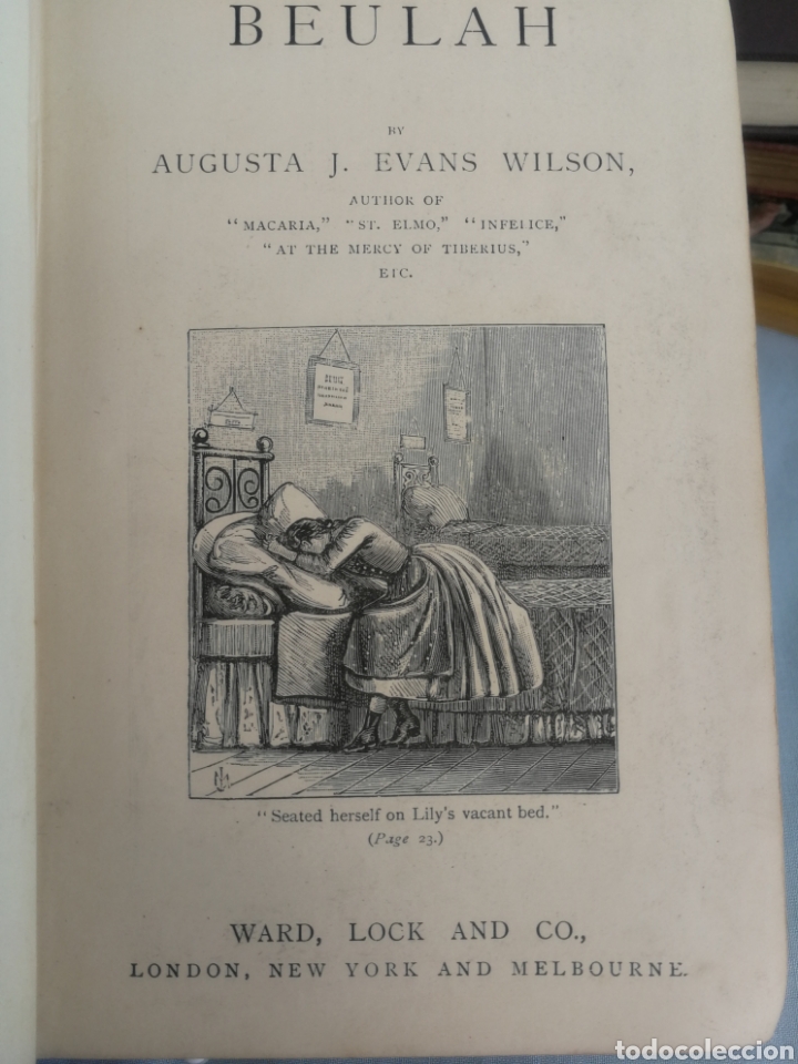 Libros antiguos: BEULAH DE AUGUSTA J. EVANS WILSON - Foto 2