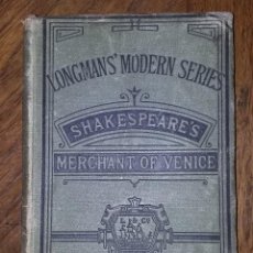 Libros antiguos: MERCHANT OF VENICE. SHAKESPEARES. AÑO 1883. EN INGLES.