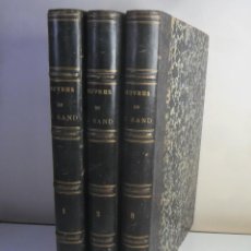 Libros antiguos: OEUVRES DE GEORGE SAND (3 TOMOS) - LIBRAIRIE BLANCHARD