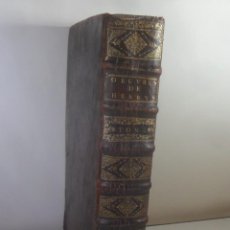 Libros antiguos: OEUVRES DE M. CLAUDE HENRYS, CONSEILLER DU ROY. TOMO 2 - M.B.J. BRETONNIER - AÑO 1708