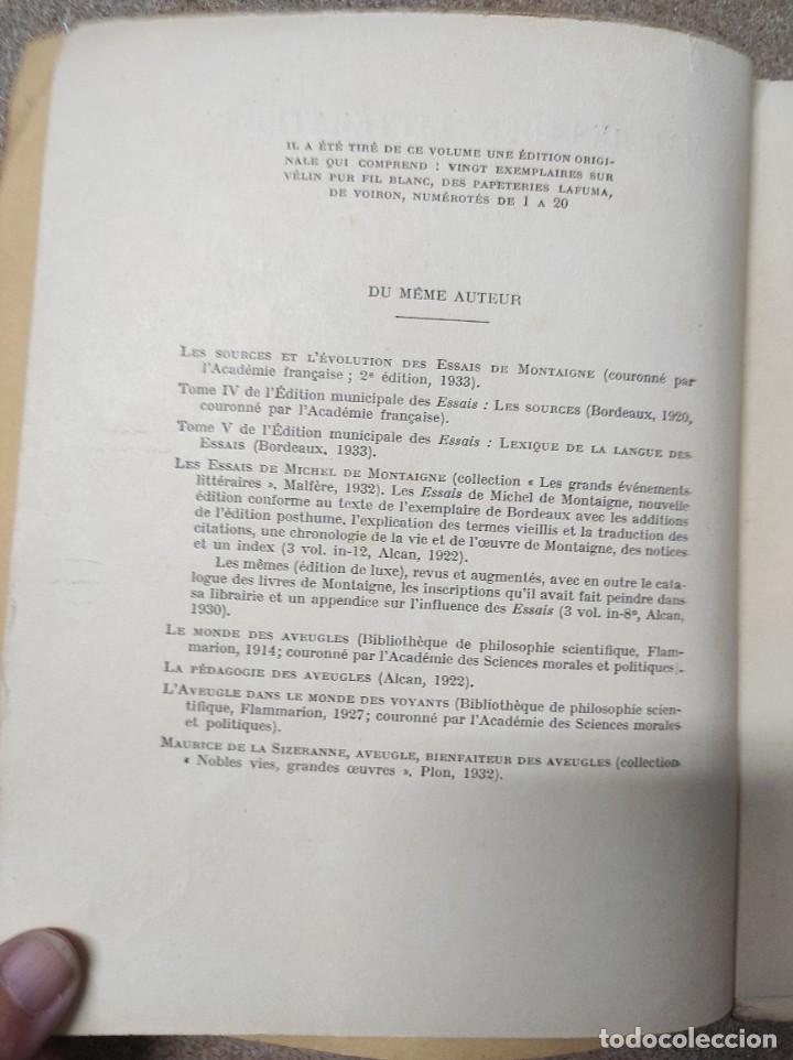 Libros antiguos: MONTAIGNE - PIERRE VILLEY - 1933 - Foto 5