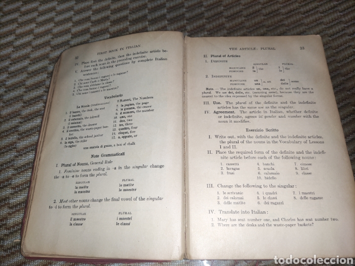 Libros antiguos: First Book in Italian - Foto 4