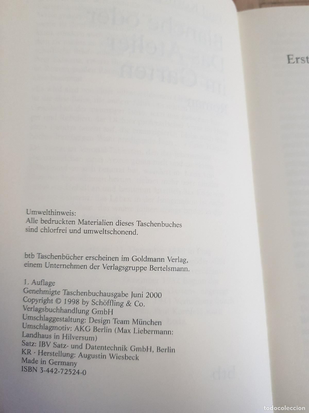 Libros antiguos: Blanche oder das atelier im garten - Paul Kornfeld - Foto 3