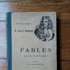 Libros antiguos: LIBRO 1921 FABLES DE LA FONTAINE. J. DE GIGORD EDITEUR