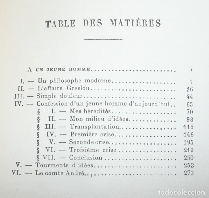 Libros antiguos: Le Disciple (&eacute;dition definitive) - Paul Bourget (Librairie Plon, 1925) - Foto 4