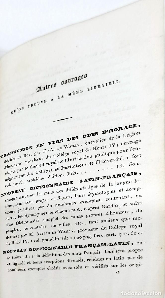 Libros antiguos: Libro &rdquo;Hymnos de Callimaque&rdquo;, Par&iacute;s 1842 - Foto 5