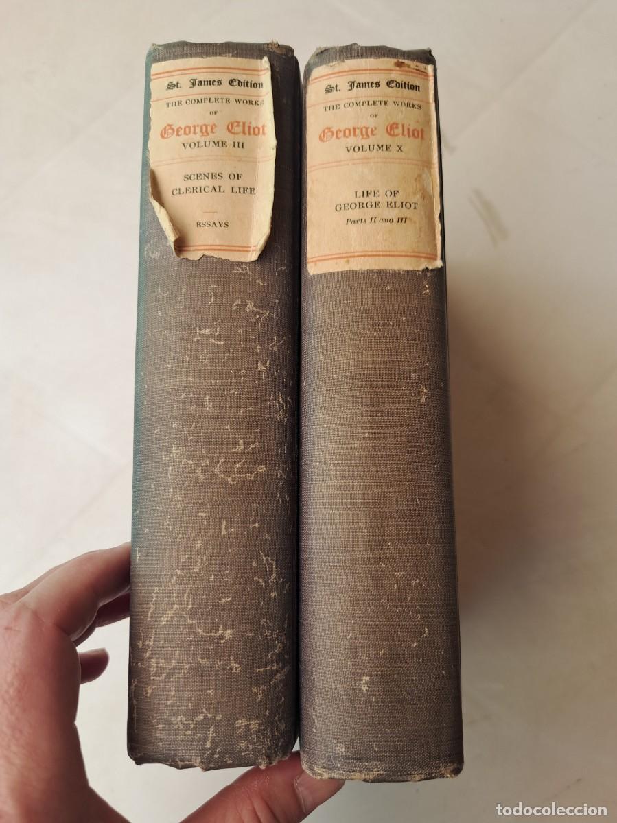 Libros antiguos: 2 libros de 1908 George Elliot en ingl&eacute;s - Foto 1