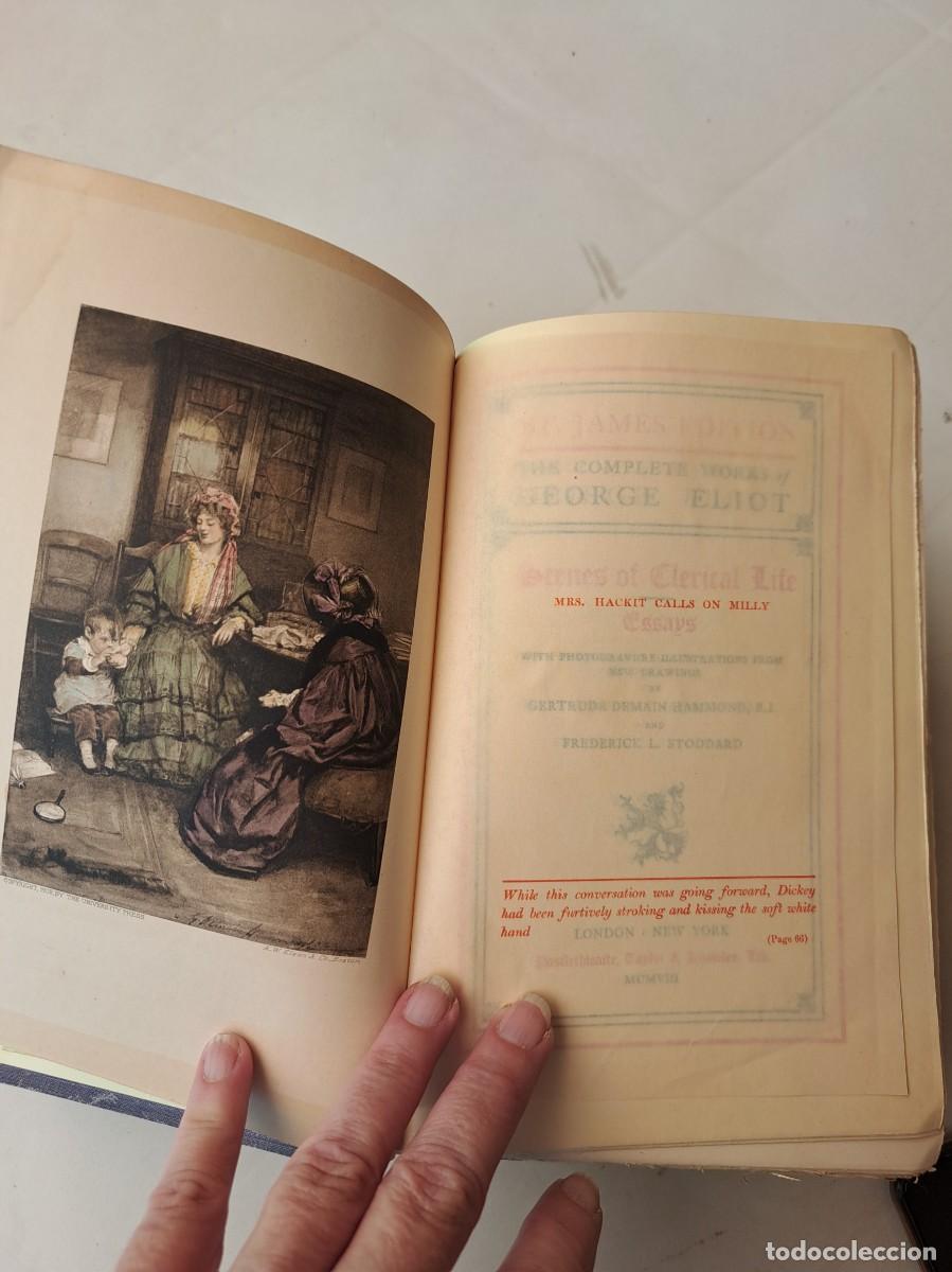 Libros antiguos: 2 libros de 1908 George Elliot en ingl&eacute;s - Foto 7