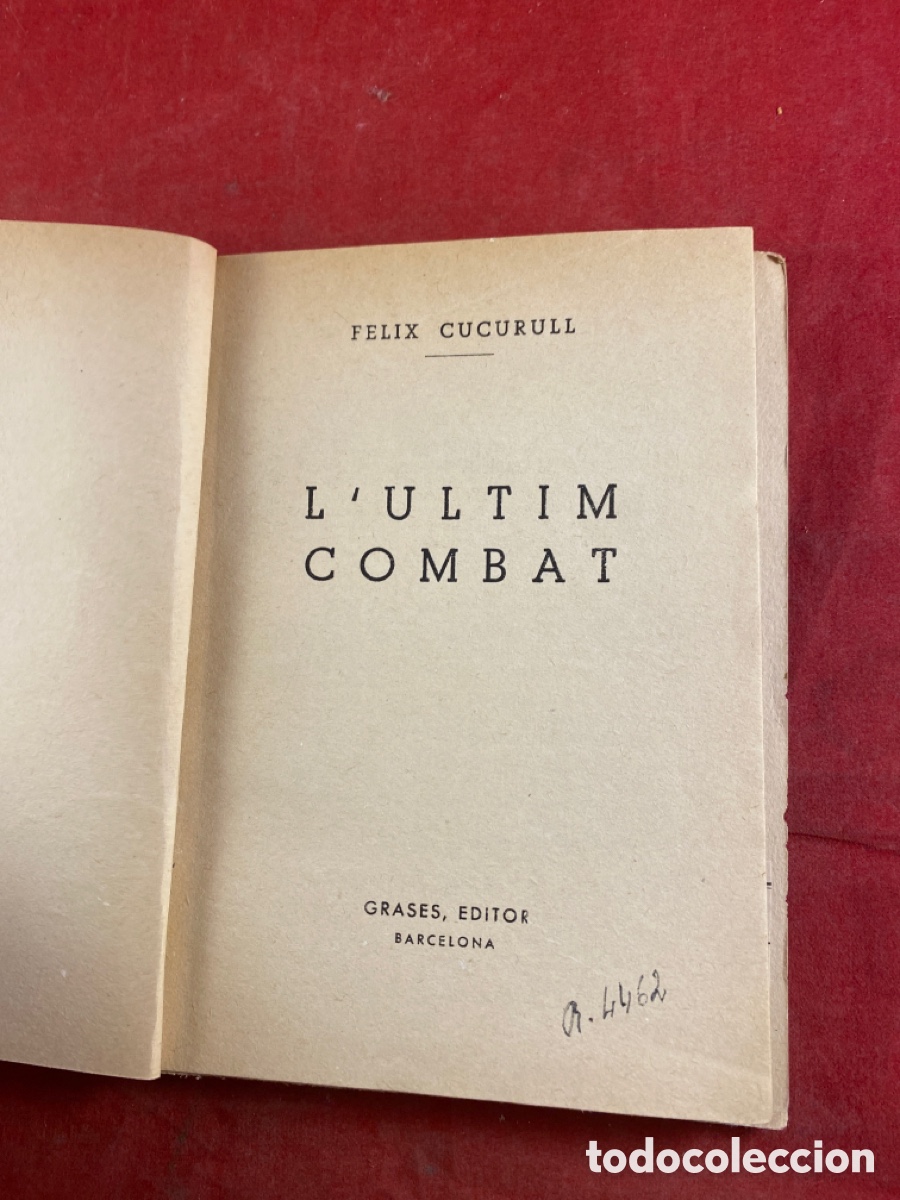 Libros antiguos: L&rsquo;ULTIM COMBAT - Foto 2