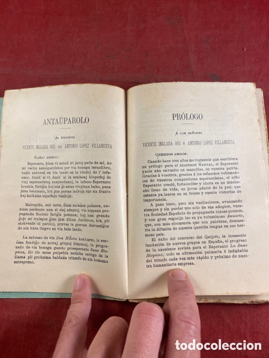 Libros antiguos: MANUAL Y EJERCICIOS DE LA LENGUA INTERNACIONAL ESPERANTO - Foto 4