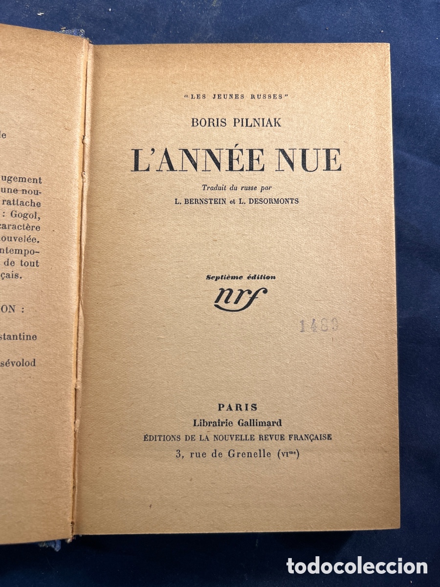 Libros antiguos: L&rsquo;ANN&Eacute;E NUE - Foto 1