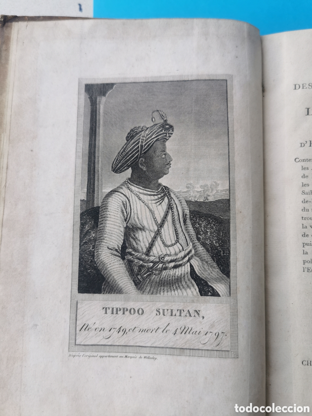 Libros antiguos: Histoire des progr&eacute;s et de la chute de lempire de Mysore - Foto 2