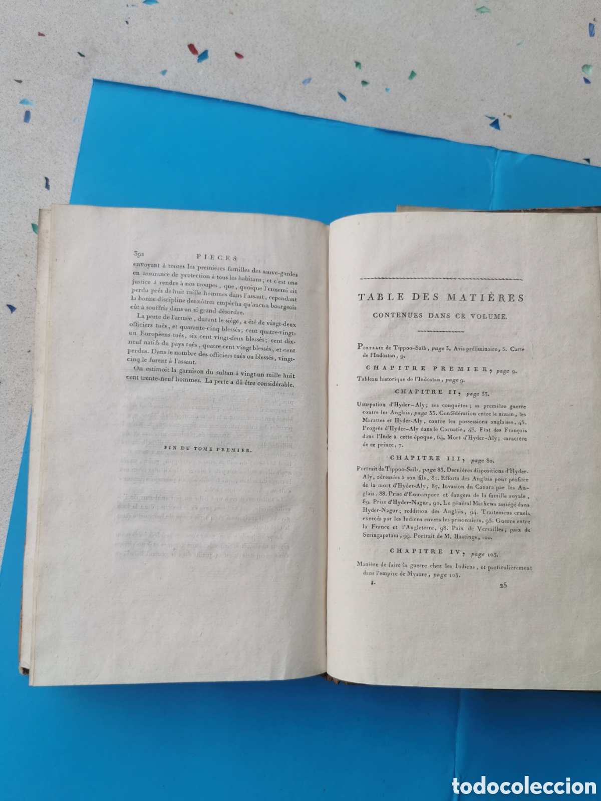 Libros antiguos: Histoire des progr&eacute;s et de la chute de lempire de Mysore - Foto 9