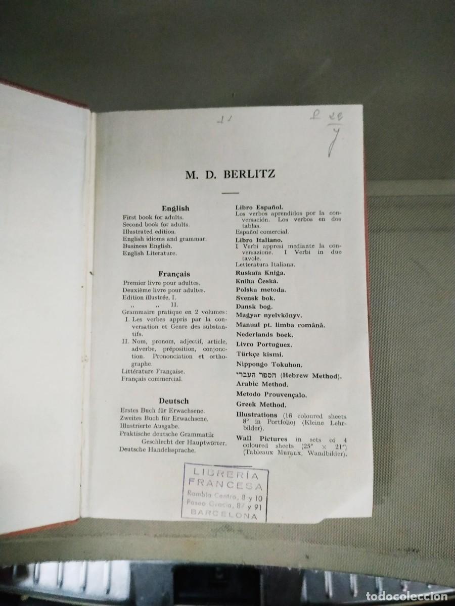 Libros antiguos: Premier livre - M. D. Bertlitz - Foto 4