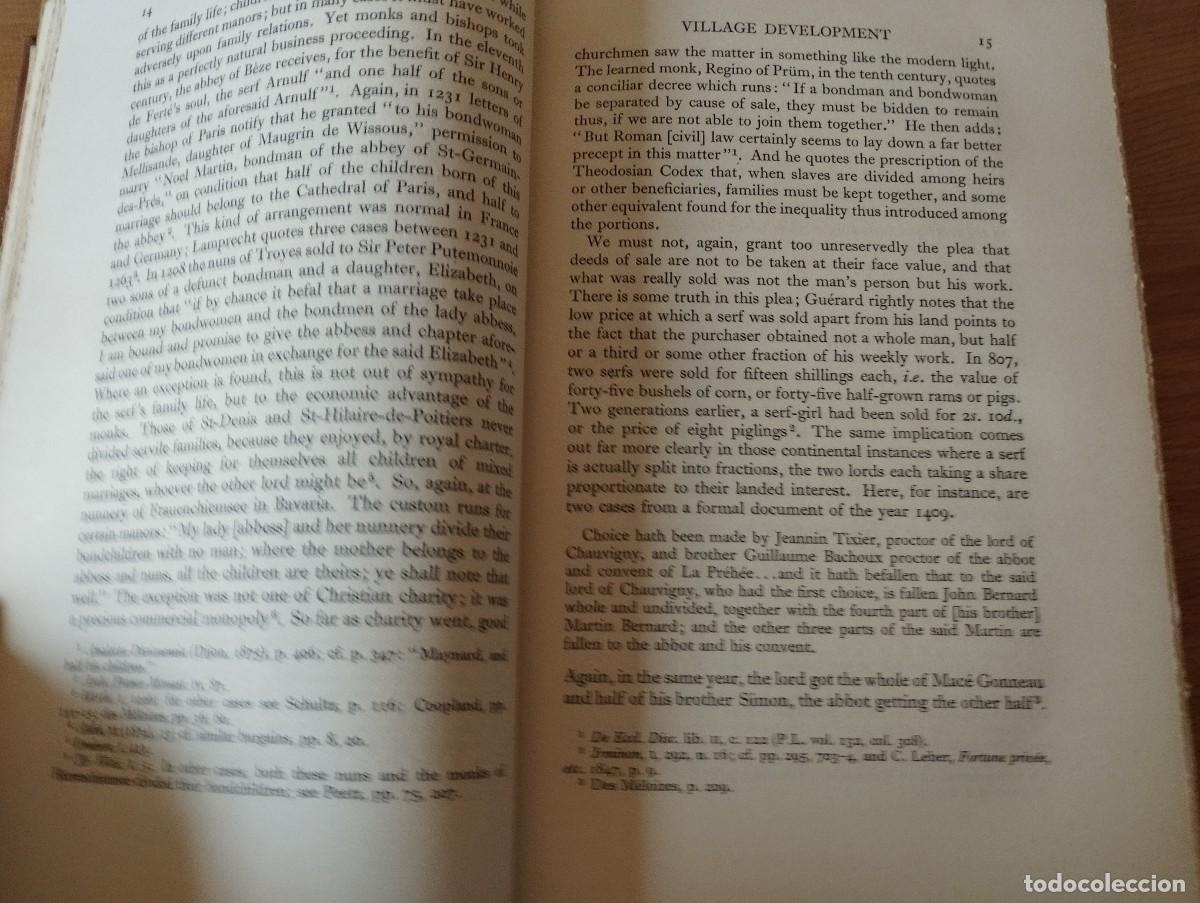 Libros antiguos: THE MEDIEVAL VILLAGE 1925 - Foto 8