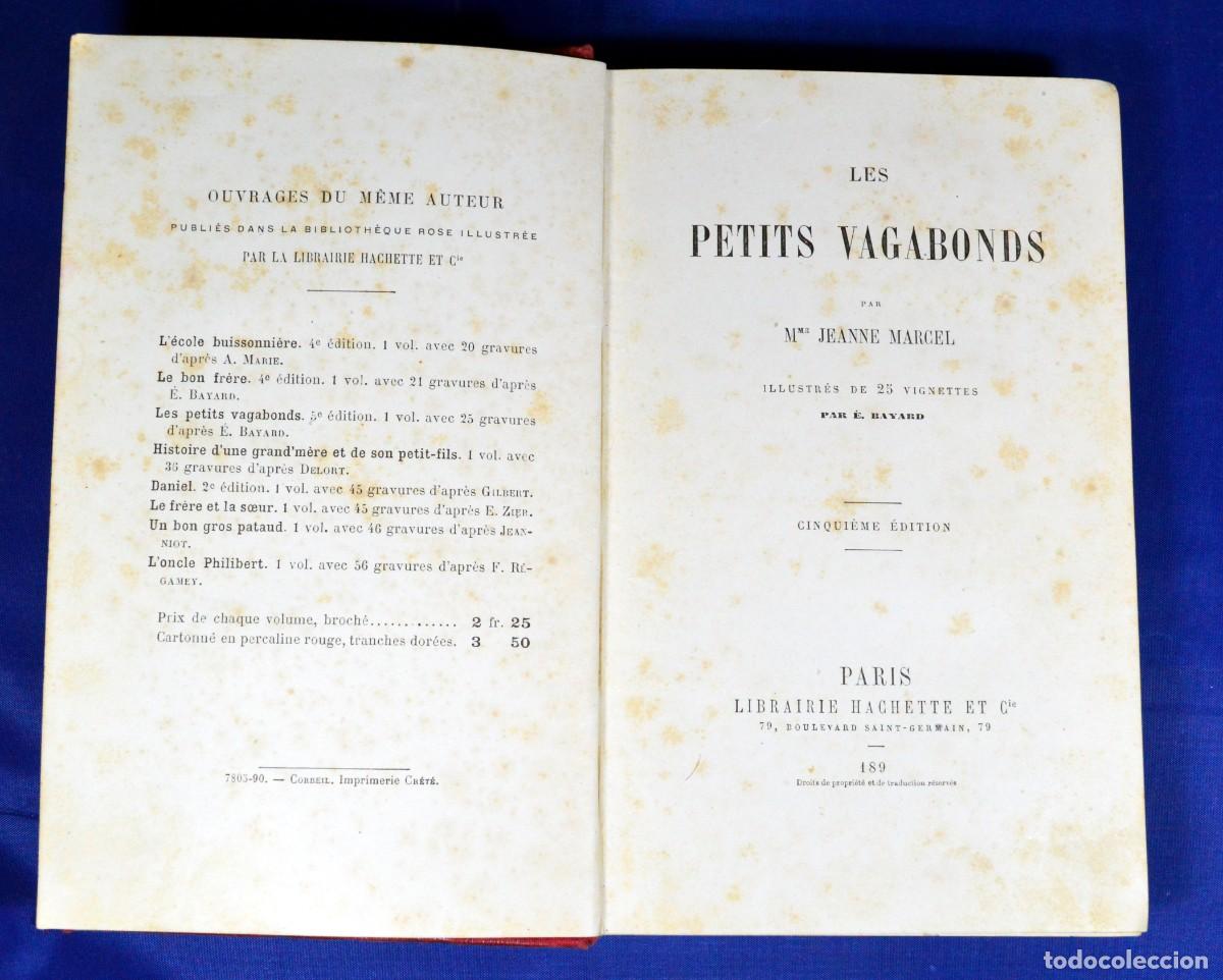 Libros antiguos: LES PETITS VAGABONDS - Foto 3