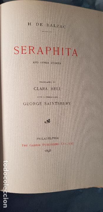 Libros antiguos: SERAPHITA -H.DE BALZAC - Foto 1