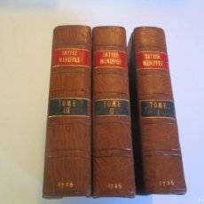 Libros antiguos: SATYRE MENIPPEE TOMOS I, II Y III (FRANCÉS) W23544