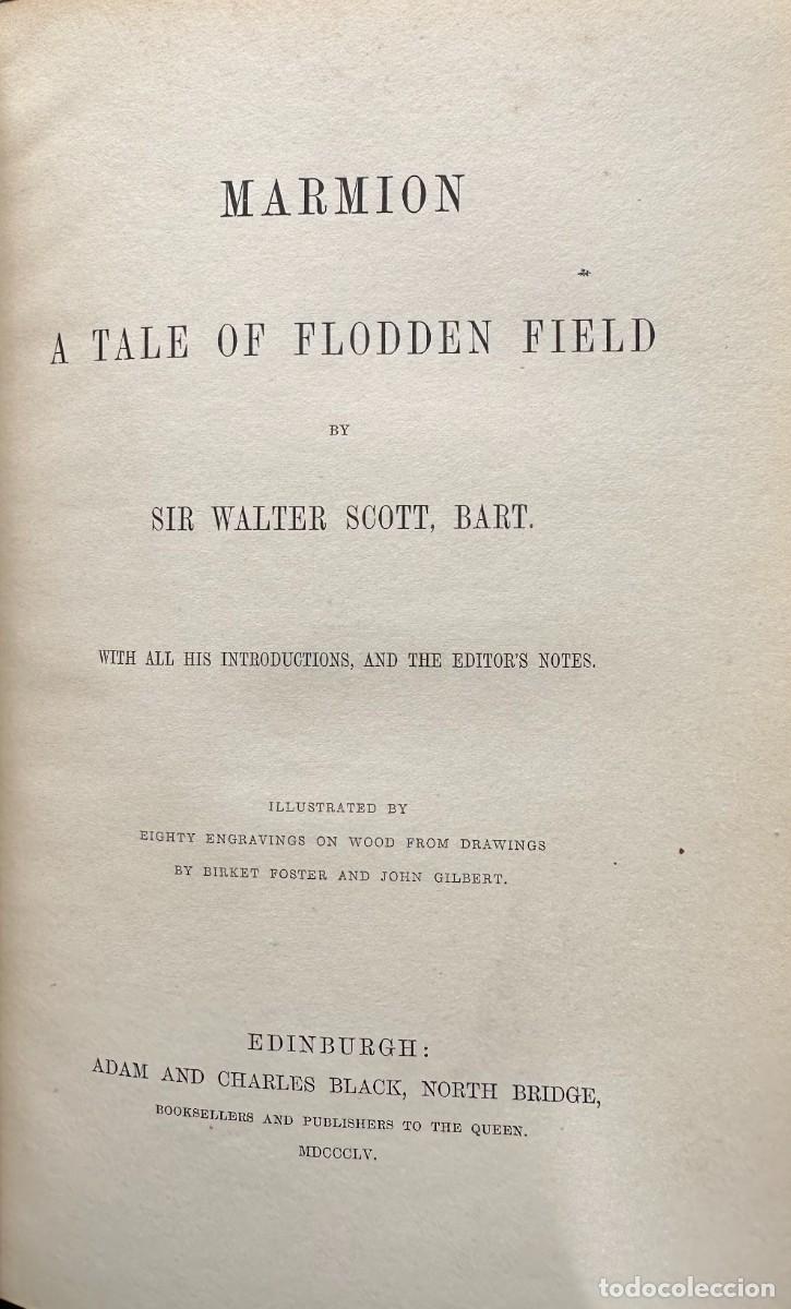 Libros antiguos: Scott, Walter. Marmion. 1855 - Foto 3