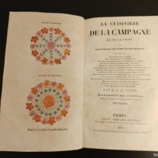 Libros antiguos: M. L. E. AUDOT: LA CUISINIÉRE DE LA CAMPAGNE ET DE LA VILLE (1860)