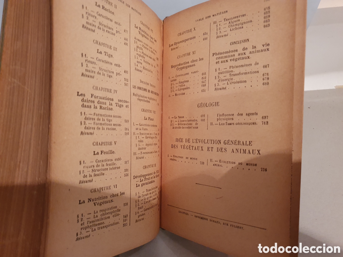 Libros antiguos: E. CAUSTIER. SCIENCIES NATURELLES. PARIS 1912. - Foto 10