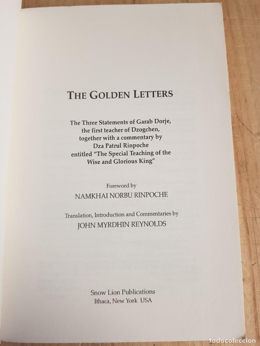 Libros antiguos: The golden letters - Foto 2
