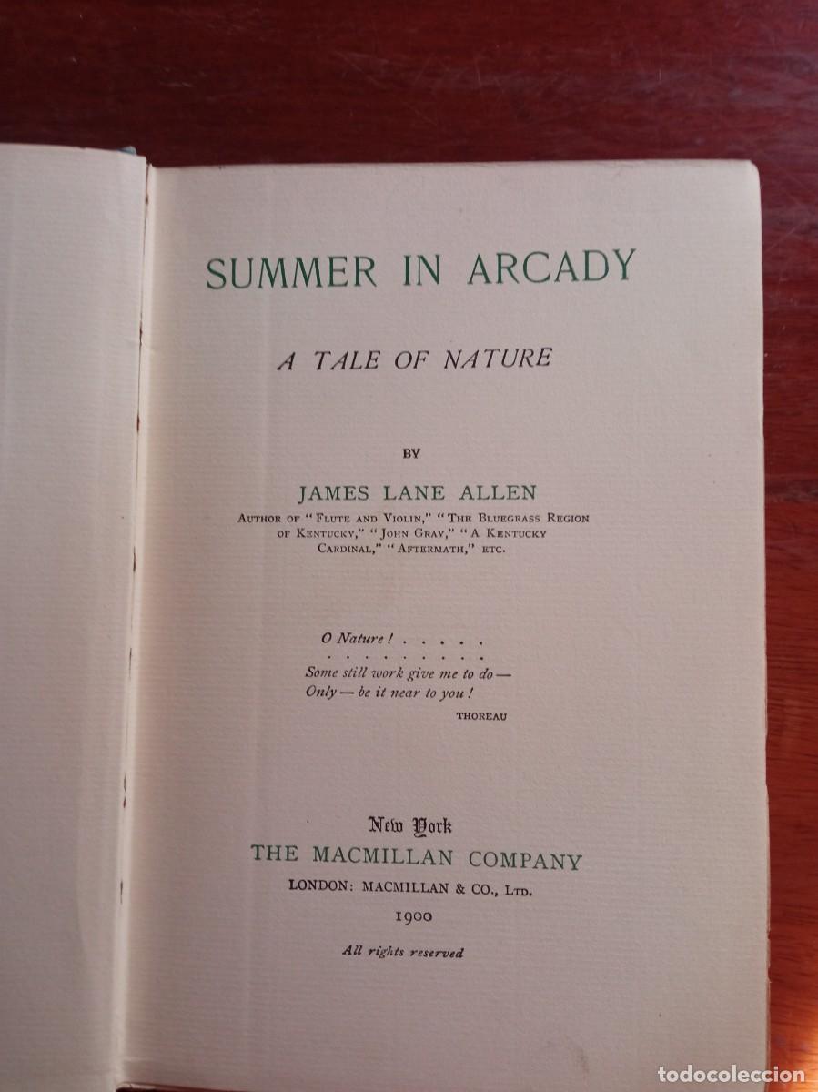 Libros antiguos: Summer in Arcady, A tale - Foto 2