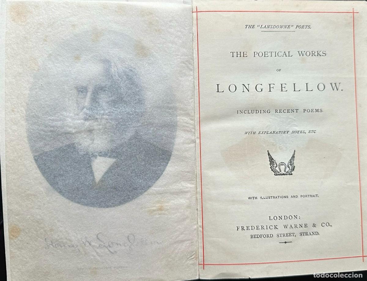 Libros antiguos: Longfellow. The Poetical Works - Foto 2