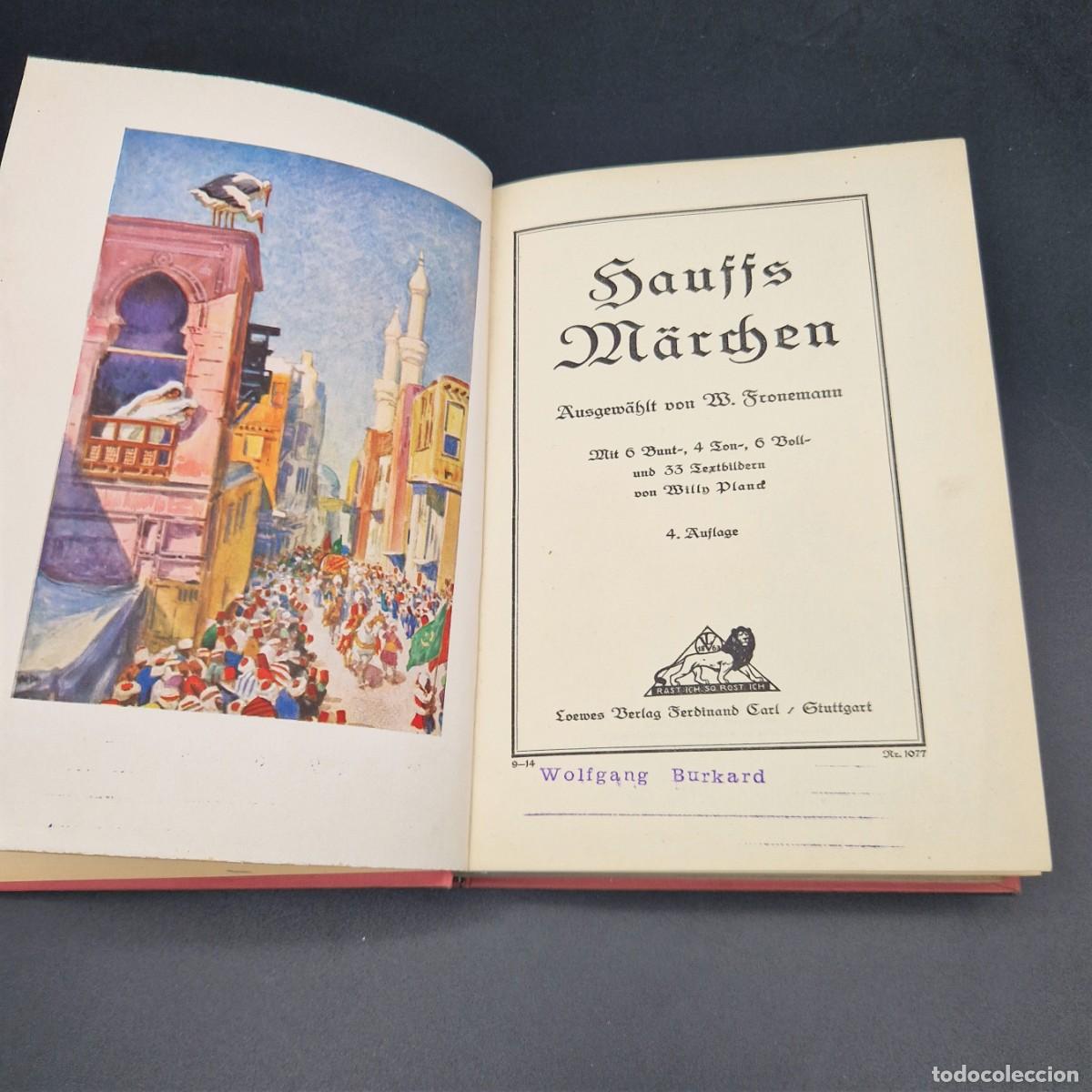 Libros antiguos: Libro &rdquo;Hauffs M&auml;rchen&rdquo;. 1910 - 1920 - Foto 2