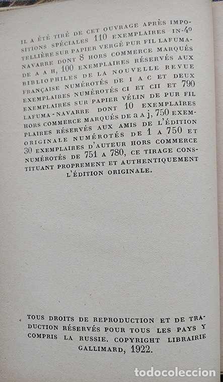 Libros antiguos: Ouvert la Nuit 1922 - Foto 3