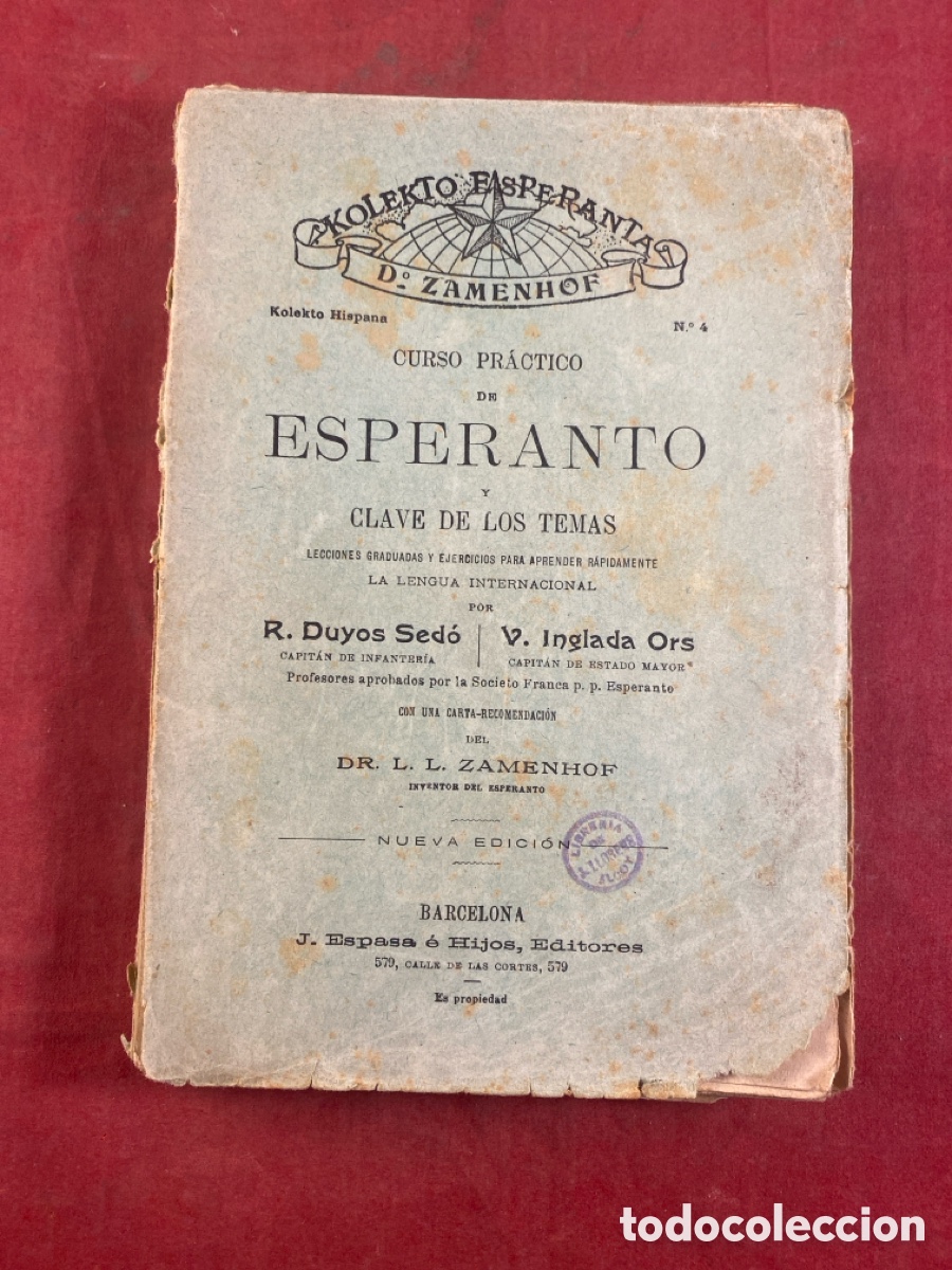 Libros antiguos: CURSO PR&Aacute;CTICO DE ESPERANTO - Foto 1