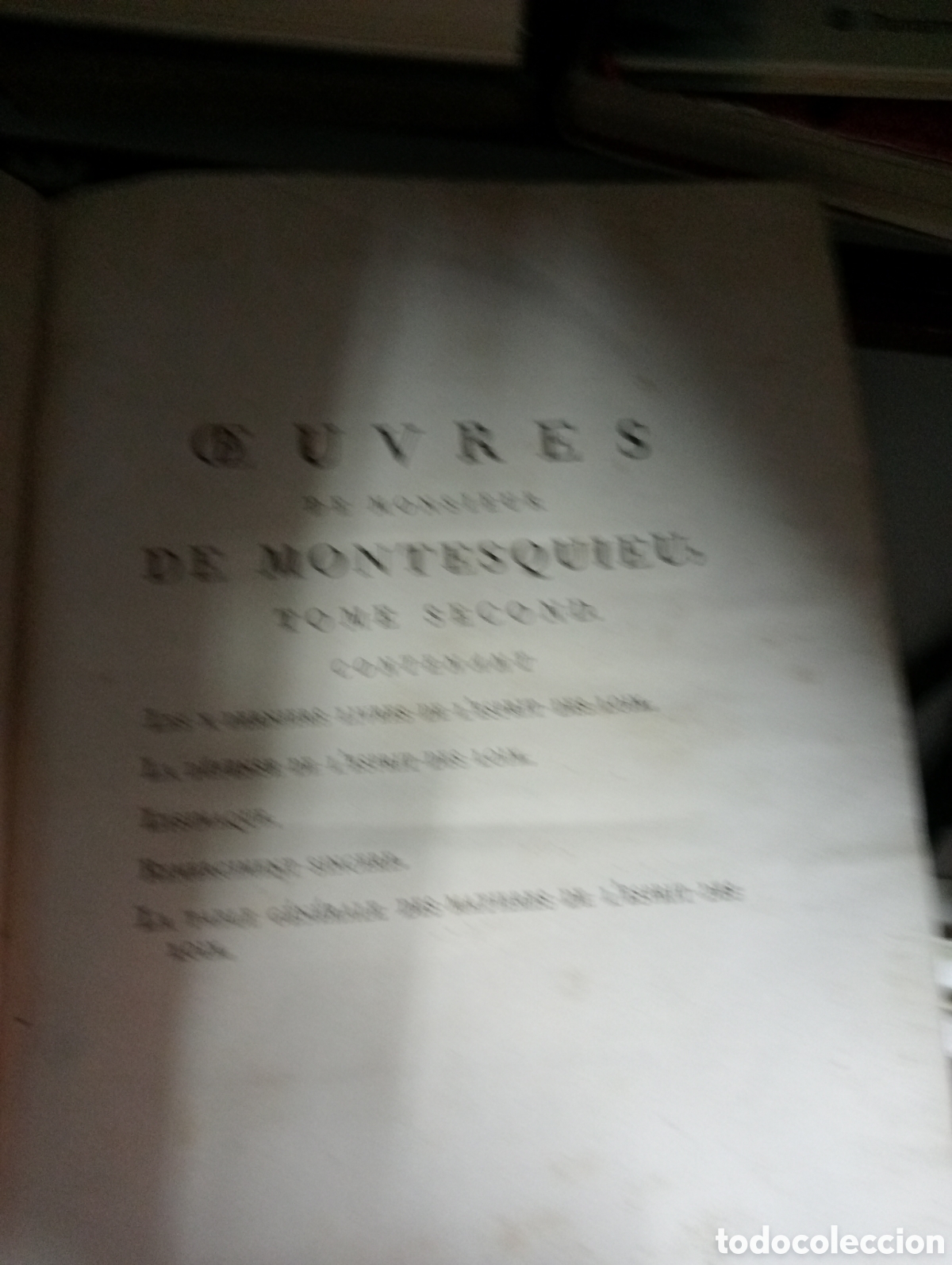 Libros antiguos: MONTESQUIEU 2 tomos - Foto 7