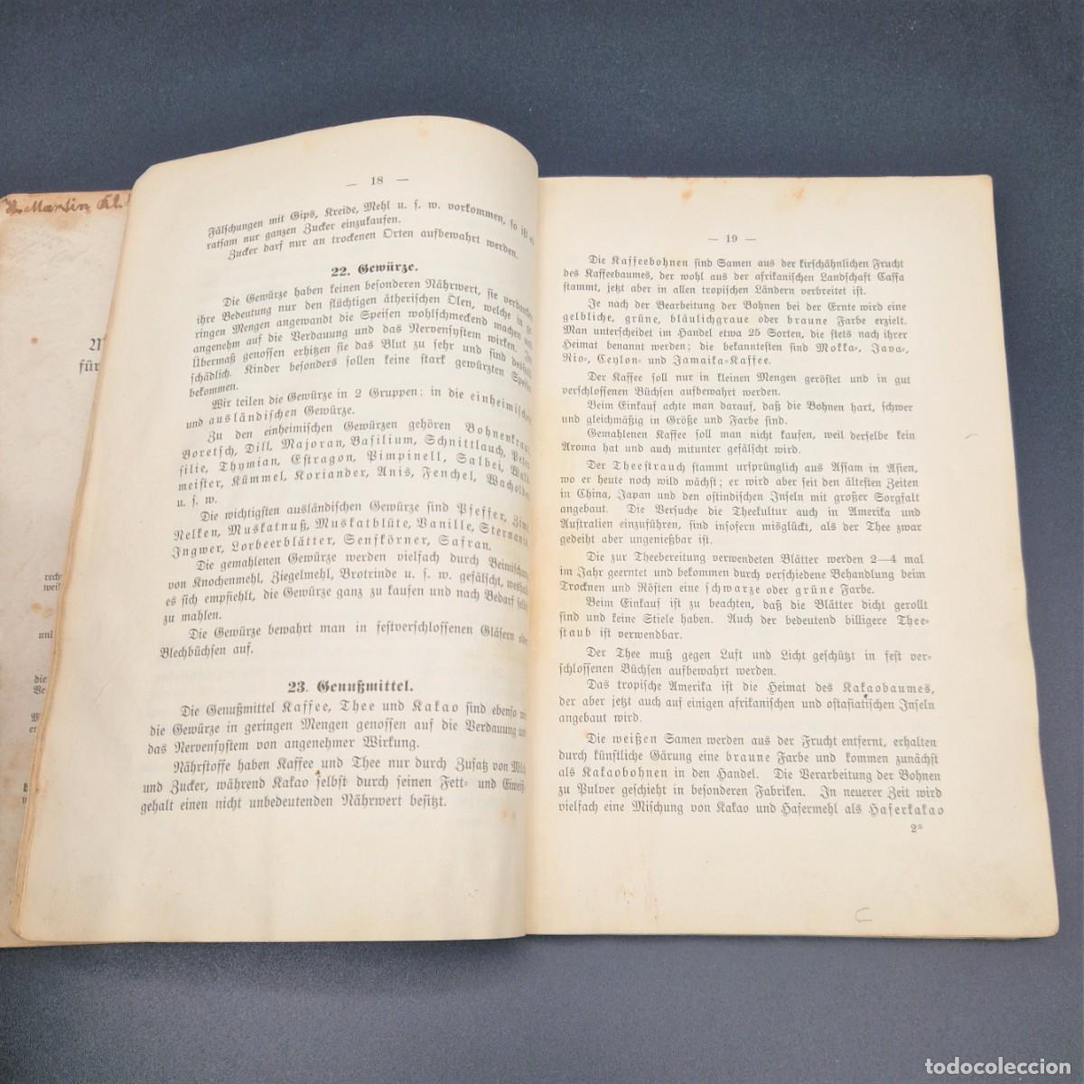 Libros antiguos: Libro antiguo de cocina de Mathilde Specht. 1904 - Foto 3