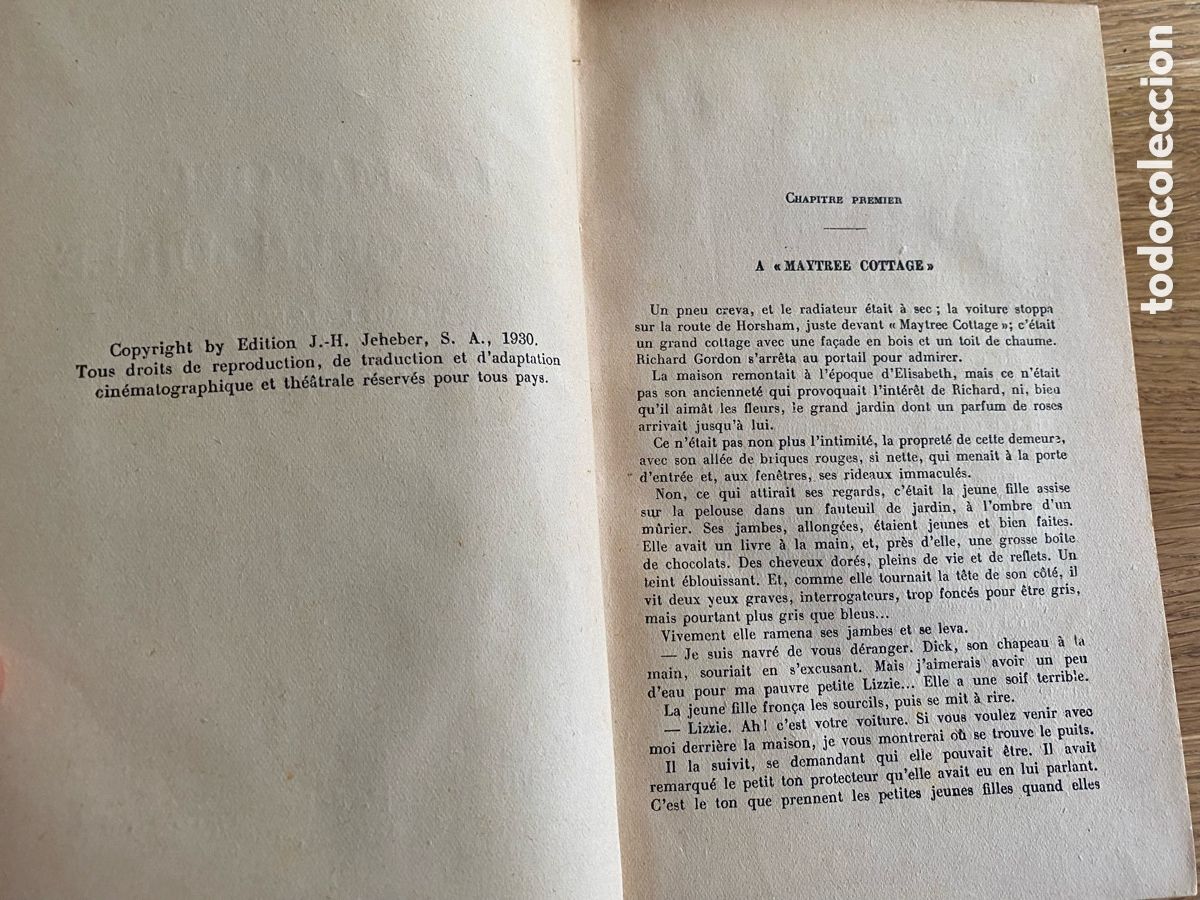 Libros antiguos: 1930 LA MARQUE DE LA GRENOUILLE , WALLACE - Foto 2