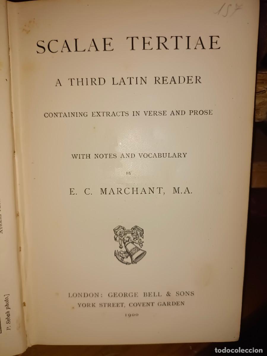 Libros antiguos: SCALAE TERTIAE A&Ntilde;O 1900 - Foto 4